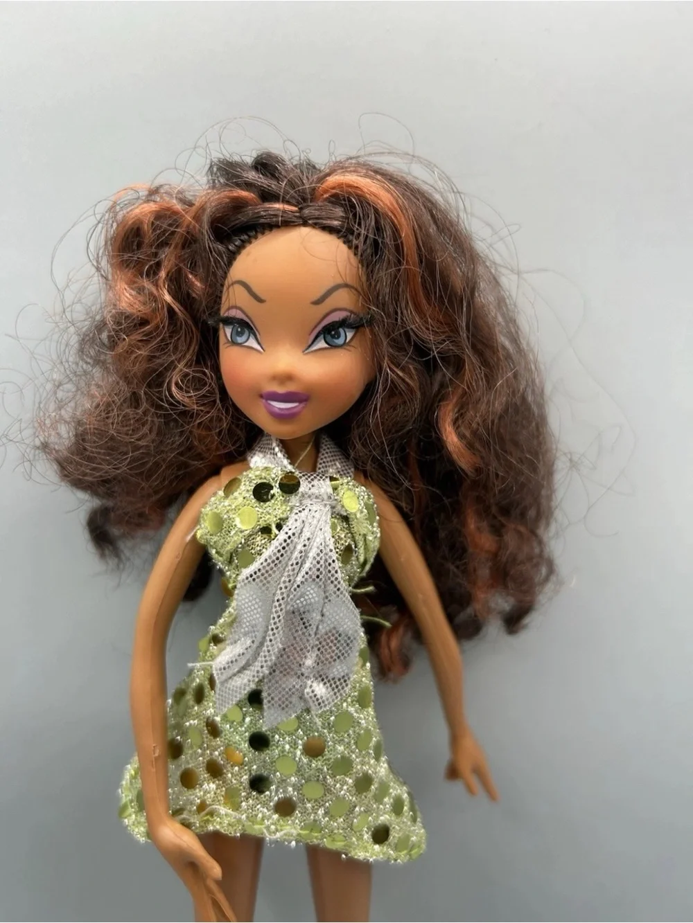 2005 Mattel Winx Club Layla Aisha Singsational Dressed Green Doll AA